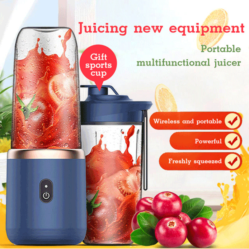 🍓 6-Blade USB Juicer Cup – Smoothies Anywhere 🥤